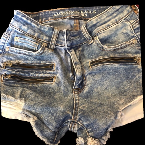 American Eagle Outfitters High Rise Shortie Super Stretch Size 0 - Picture 11 of 12